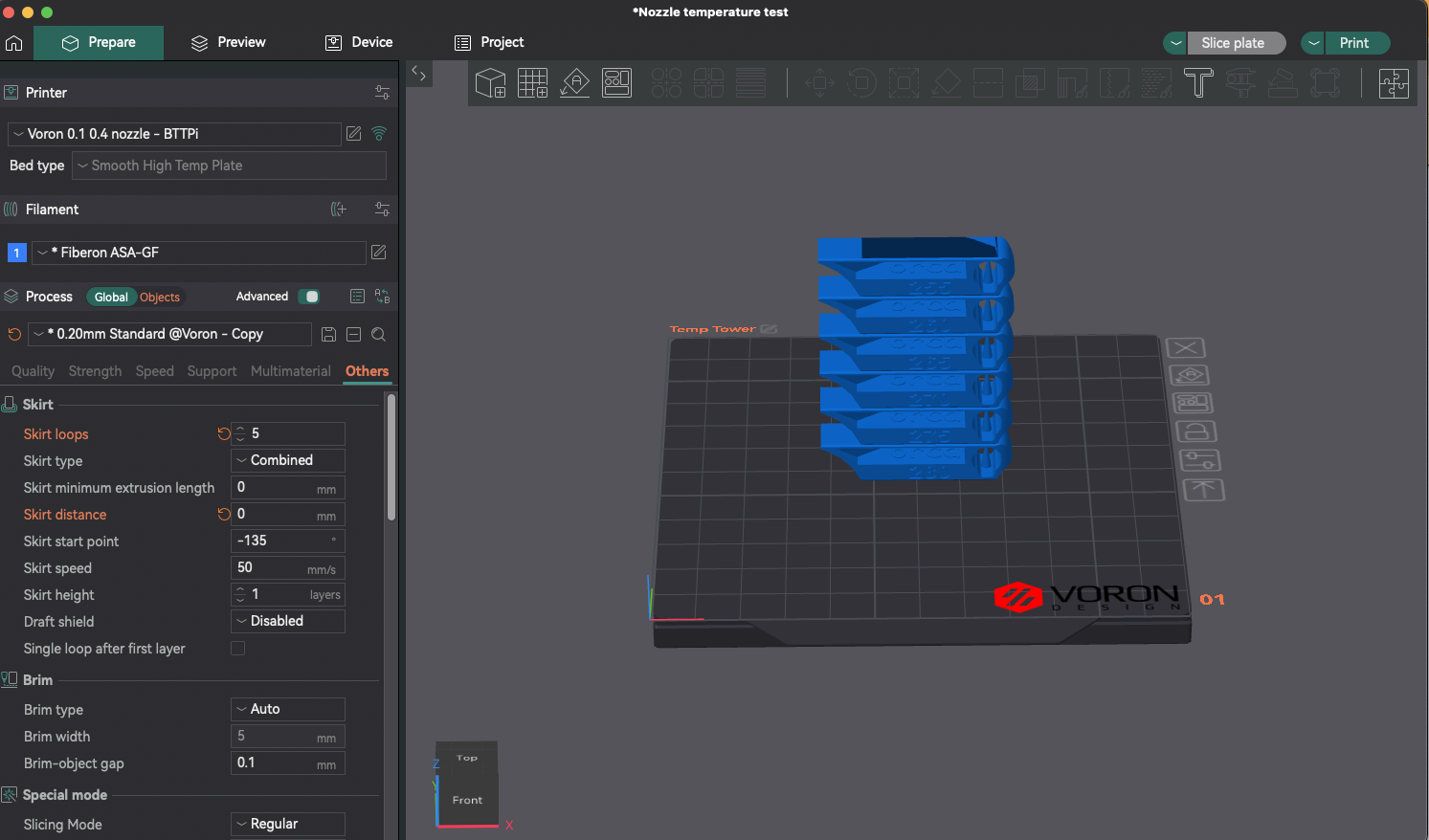 Temp Tower - Orca Slicer